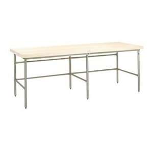  Bakers Production Table   Stainless Steel Frame With Bin 
