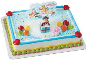   Monkey CAKE CupCake Topper Party Favor Supplies Birthday Zoo *  