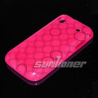 Samsung Galaxy S 4G T959V TPU Silicone case Cover+ LCD Film . HOT PINK 