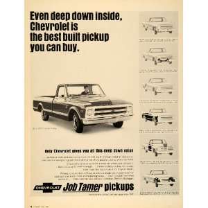  1968 Ad Chevrolet Pickup Trucks CST Fleetside Half Ton 