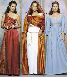 Greek & Roman Goddess Gown & Veil Costume   McCalls 3514 Sewing 