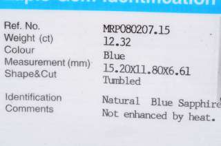   sapphire lapis gem certified natural blue sapphire 12 32cts color blue