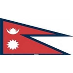 Nepal Flag License Plate Plates Tags Tag auto vehicle car front