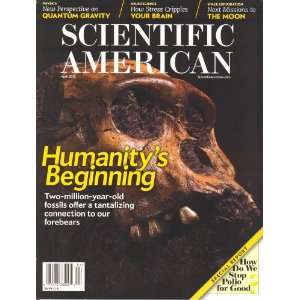  SCIENTIFIC AMERICAN SINGLE ISSUE MAGAZINE Humanitys 