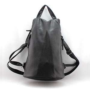 Womens Classic Black Faux Leather Backpack Bag Handbag Purse A29 