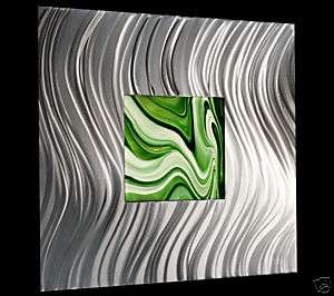 ABSTRACT STAINED GLASS MODERN METAL ART WALL SCULPTURE  