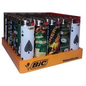 BIC Lighter 50 Count Tray, Casino Design 