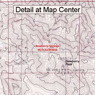 USGS Topographic Quadrangle Map   Newberry Springs, California (Folded 