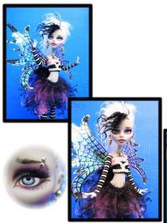   Doll Custom Repaint Gothic Fairy SpiderWeb Wings Customized Goulia