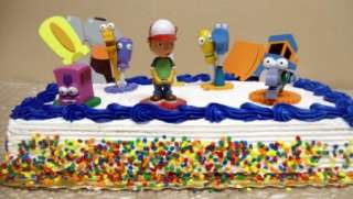 Hard to Find Disney Handy Manny with Tool Set Birthday Cake Topper Set 