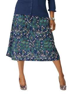 Just My Size JMS Plus Size Print Skirt Average   style 22650  