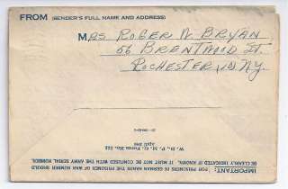   TRANSPORT STALAG LUFT 6 Folded Letter 1944   305th Bomb Group  