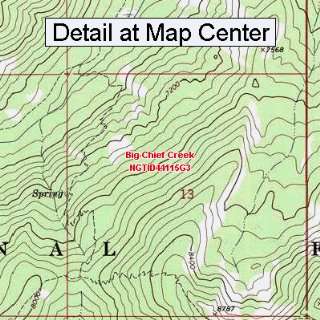  USGS Topographic Quadrangle Map   Big Chief Creek, Idaho 