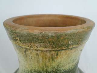 Antique Chinese Han Dynasty Iridescent green Glaze Pot Vase  