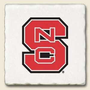  North Carolina State University Tumbled Stone Coaster Set 
