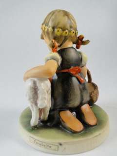   Hummel Figurine Favorite Pet 361 TMK 4 Lamb Girl Statue 4.25  