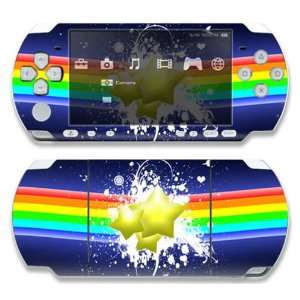  Sony PSP 1000 Skin Decal Sticker  Rainbow Stars 
