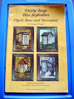   SEPTEMBER Seasonal Patterns RUB OUT Tole & Decorative Painting  