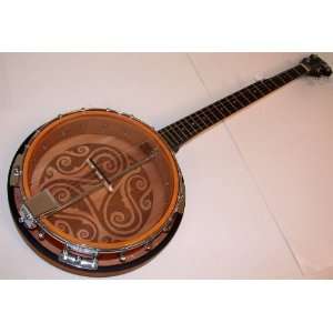  Luna Guitars Celtic 5 String Banjo Musical Instruments