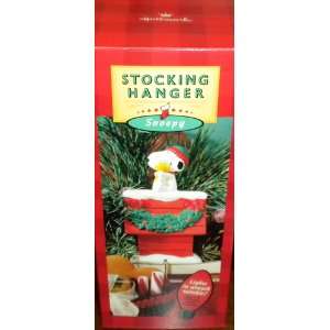  Snoopy and Woodstock Christmas Stocking Hanger, Hallmark 