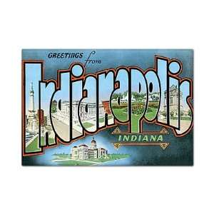  Greetings from Indianapolis Indiana Fridge Magnet 