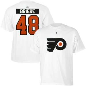   Flyers #48 Net Number T shirt   White (Large)