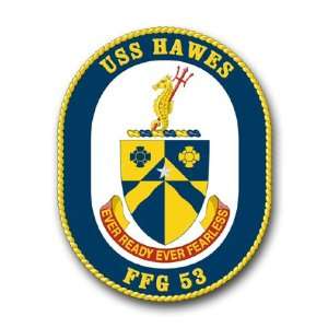  US Navy Ship USS Hawes FFG 53 Decal Sticker 3.8 6 Pack 