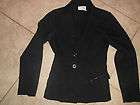 xoxo women s business suit jacket size small in black