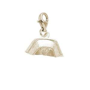 Rembrandt Charms Nurses Cap Charm with Lobster Clasp, Gold Plated 