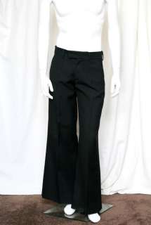 Bold and dramatic Dior Homme trousers in black wool, with sweepingly 
