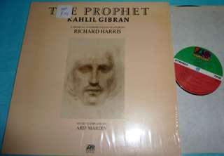 Kahlil Gibran   The Prophet 1974 LP NM Richard Harris  