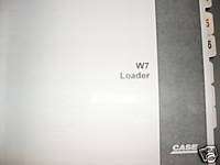 Case W7 Loader & Backhoe Service Manual  