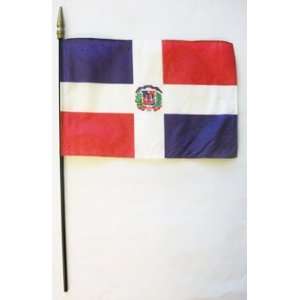  Dominican Republic   8 x 12 World Stick Flag Patio 