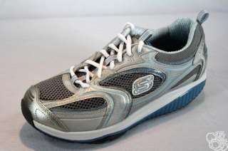   Sketchers Shape Ups Accelorators Silver Shoes 12320 New size 7.5