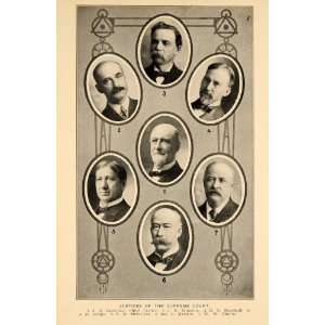  1907 Wisconsin Supreme Court Justices Cassoday Print 