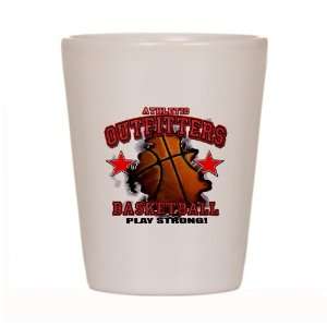 Shot Glass White of Athletic Outfitters Basketball Play 