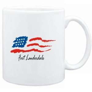   Mug White  Fort Lauderdale   US Flag  Usa Cities
