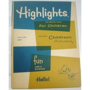  Highlights For Children The Monthly Book June/July 1967 