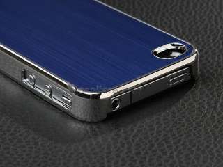 Deluxe Aluminum Chrome Hard Case Cover F AT&T Verizon Sprint iPhone 4S 