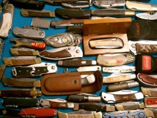 LOT 100 SABRE FROST AD FOLDING POCKET KNIFE KNIVES PENKNIFE VINTAGE 