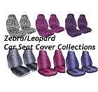Zebra/Safari/L​eopard Car Seat Cover 2pcs Set