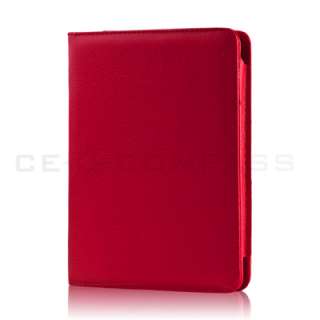 Red PU Leather Folio Cover Case Pouch for  Kindle Touch 4 4th 3G 