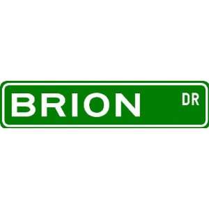  BRION Street Sign ~ Personalized Family Lastname Sign 