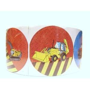  100 Construction Truck Stickers on a Roll Toys & Games