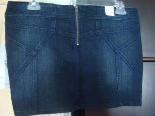 NEW JESSICA SIMPSON Denim Jean Mini Skirt 32 10/12  