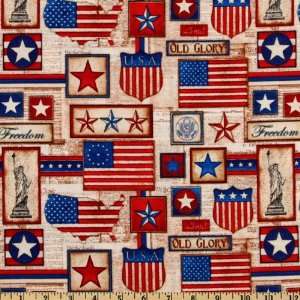  44 Wide America The Beautiful Freedom Flag Fabric By The 