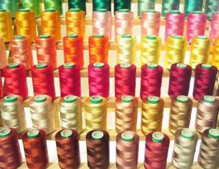 100 LARGE RAYON MACHINE EMBROIDERY THREADS for BROTHER  