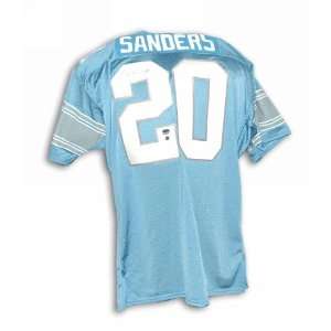   Barry Sanders Detroit Lions Blue Throwback Jersey Sports Collectibles