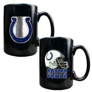   Colts NFL 2pc Coffee Mug Set Helmet/Primary Logo 