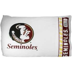  Florida State Seminoles (FSU) White Pillowcase Sports 